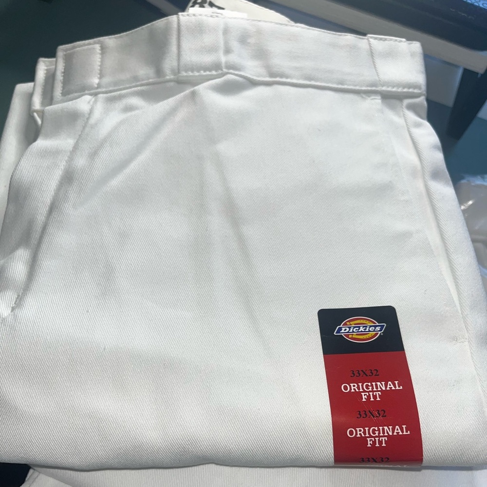 Dickies style 874 The Original Work Pant.  Size 33X32 white color on sale!